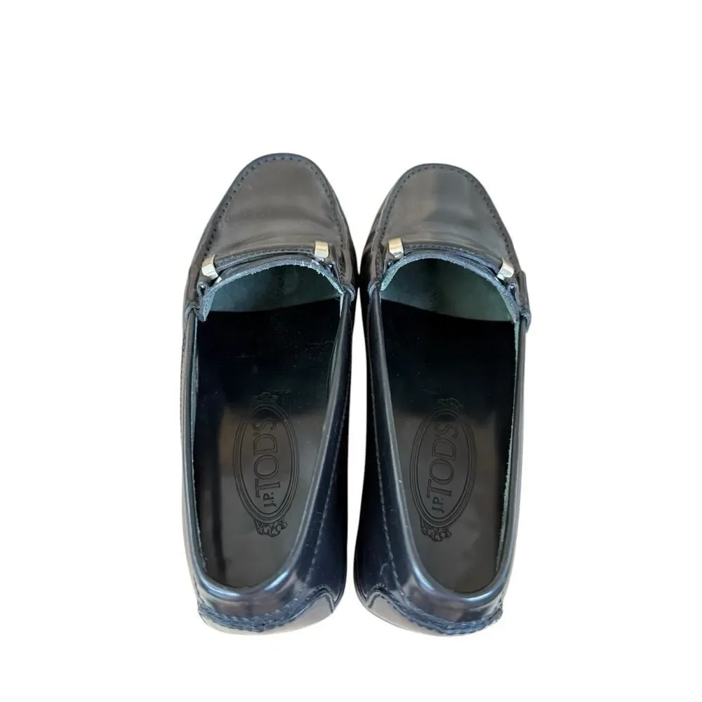 Tod’s Black Leather Bit Loafers Size 6.5 | Classic Italian Slip-On Shoes